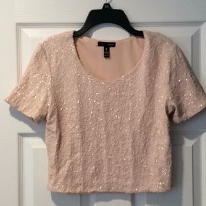 Sequin Crop Top Size M
